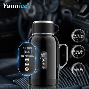 Cốc Sưởi Điện Tử Đa Năng Trên Ô Tô 1300/1500ml Có Cốc Tích Hợp 12V24V Cốc Giữ Nhiệt Cho Xe Tải Ô Tô Sử Dụng Khi Đi Du Lịch