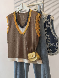 AIYITI | Lace Collage Color Block Sleeveless Plus Size Summer T-Shirt