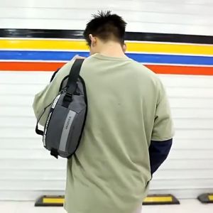 SHB SPRT - Tas Selempang Pria Wanita Bahan Mikro 2 Slot Penyimpanan