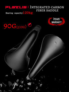 PLSELIS | Plselis T800 Integrated Carbon Fiber Saddle Bicycle Seat High Strengthand Lightweight 90g Comfortable Cushion Riding Accessories