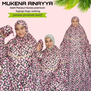 Mukenah Parasut Korea Terusan + Free Tas Trevelling