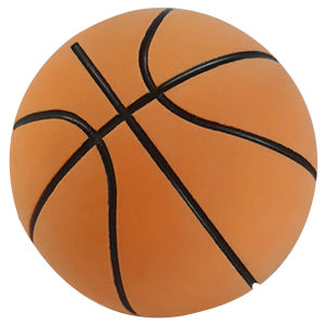 6cm Small Inflatable Basketball Rubber Small Patting Ball Soft High Bouncy Decompression Ball Party Game for Kids