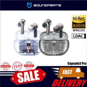 SoundPEATS Capsule3 Pro Futuristic Transparent Active Noise Reduction Wireless Bluetooth Earphones