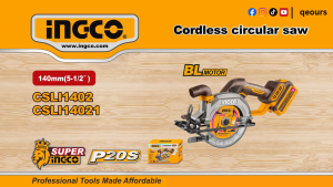 INGCO 20V 5-1/2" CORDLESS CIRCULAR SAW | BRUSHLESS MOTOR | CSLI14023 CSLI1402
