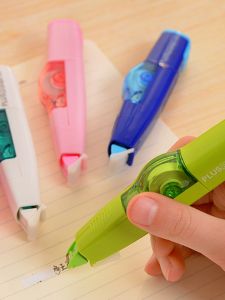 Large Capacity Pen Style Correction Tape Student Replacement Core Easy to Use Office School Supplies plus Pulersi Tape