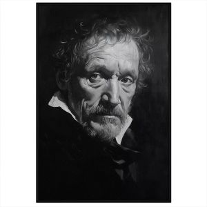 Tranh chân dung chì. Tranh treo tườngdán tường trang trí nội thất.CGI-1256