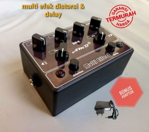 Efek gitar Amb double efek distorsi delay bonus adaptor termurah bergaransi