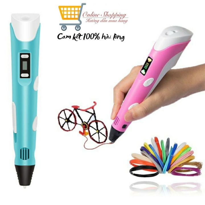 Bộ Bút Vẽ 3D Độc Đáo Sáng Tạo Cho Bé Kèm Phụ Kiện