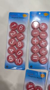 Nam châm in số 1-100 cộng trừ nhân chia vỉ 10 viên hít mạnh