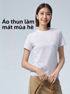 MiiOW | Áo thun nữ tay ngắn dáng rộng thoáng khí màu trơn mùa hè MiiOW Pure Color Base Shirt Daily Style Standard Fit Summer T-Shirt