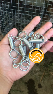 Spring Lock for Rabbit Cage Bird Cage door cage hook Metal Spring Chicken Quail Rabbit Pigeon Bird Cage Door spring Bird cage Accessories
