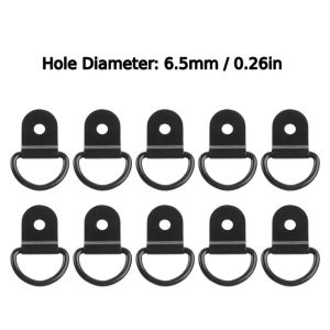 10Pcs D Rings Tie Down Anchors Ring Pull Hook Stainless Steel Lashing Ring Load Fit for Car Boat Cargo Trailer Vehicles RV Van