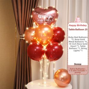 Glowing Birthday Party Decorations for Boys and Girls Table Top Column