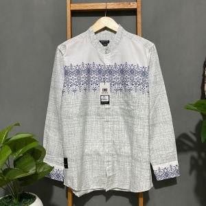Kemeja Koko Pria Lengan Panjang Regular Fit