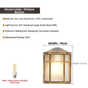 DUOSHANG | Modern Waterproof Outdoor Wall Light
