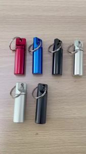 New Mini Waterproof Portable Pill Case Organizer Keychain Box Travel EarPlug Container Bottle with Keyring for Medicine Holder