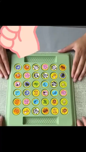 JoyToys เกมกระดานจับคู่ แข่งพลิกเหรียญจับคู่ หมวดสัตว์และผลไม้ ทดสอบความจำ เสริมพัฒนาการเด็ก เล่นได้ 4 คน พร้อมส่งจากไทย