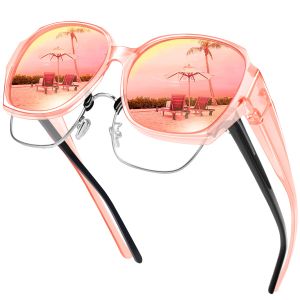Oversized Sunglasses Fit Over Glasses for Women UV400 Protection Square Shades Extra Large Sun Glasses