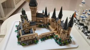 2800 small particle magic castle Harry Potter collection toy building block gifts