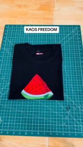 KAOS FREEDOM FREE PALESTINA SEMANGKA COTTON COMBED 30S