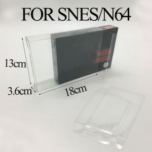 1-5PCS Ransparent Game Box Suitable ForSNES N64 Game Box Protective Cover Cib Game Plastic Pet Protective Cover Display Box