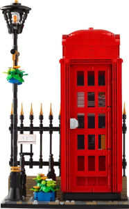 Ideas Red London Telephone Box Building Blocks Sets Compatible With Legoed Particles Suitable For Christmas Gifts 21347