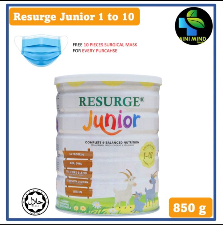 Resurge Junior Goat's Milk Powder (850g) Suitable for Lactose
