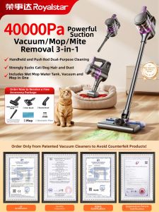 Wireless Handheld Vacuum Cleaner Small Automatic Cat Hair Cleaning Machine Powerful Suction Portable Dust Collector with Mopping Function