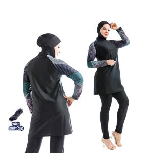 Muslim wimwear Women Hijab Swimsuit Modest Swimming Suit Islamic Cover Ups Burkini Hijabs For Woman Long Sleeve Bathing Swim