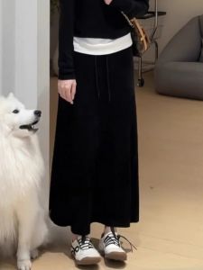 XUECAIQI | Korean Style Lazy Fashion Hoodie & High Waist Skirt Set