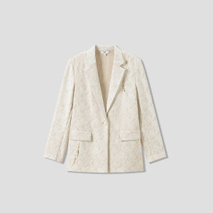Retro Embroidery Straight Suit