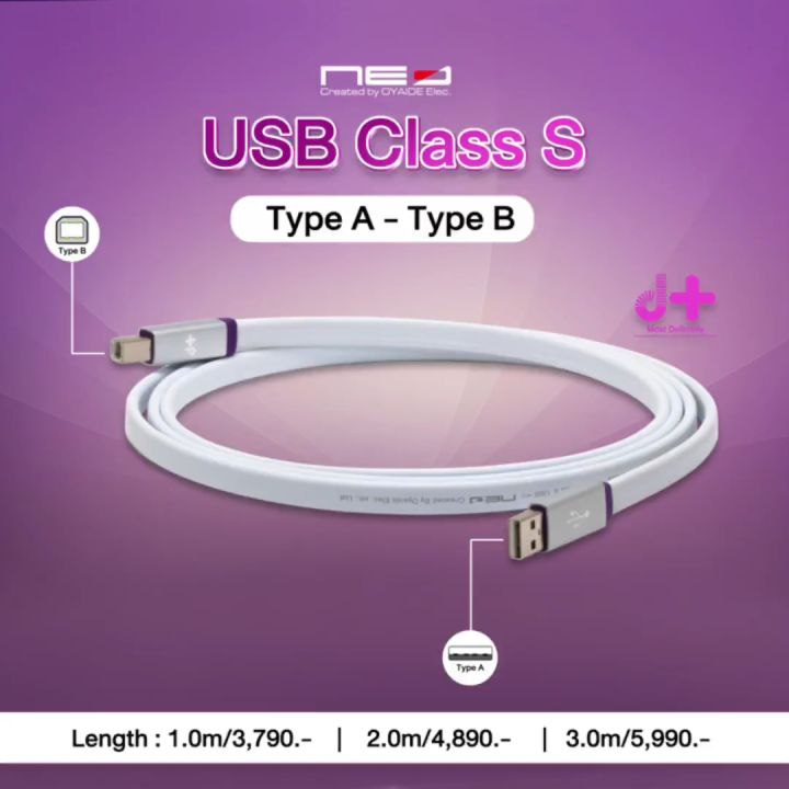 NEO by OYAIDE Elec d+ USB class S rev.2 1.0m USBケーブル