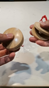 Castanets Children Instruments Wooden Music Toys Kids Entertainment Props Percussion Instrument