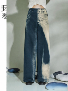 Vintage Fade Cotton Straight Loose Jeans