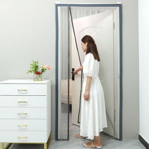 ผ้าคลุมประตูกันยุงแบบเปิดข้าง ดูดซับแม่เหล็ก ระบายอากาศได้ดี ใช้ในบ้าน รูปทรงใหม่ สไตล์จีนปัจจุบัน