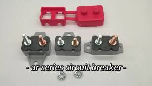 DC 12V 24V 5A 10A 15A 20A 25A 30A 35A 40A 45A 50A Automatic Reset Circuit Breaker with Cover Stud Bolt for Automotive