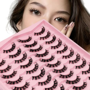 ขนตาปลอมแบบยุโรปและอเมริกา ความหนาแน่นสูง 20 คู่ รุ่น Little Demon Manga ขนตาแบบเต็มแถบ งอนเด้ง