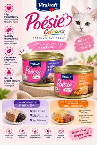 Vitakraft Poesie Tuna & Riceberry With Salmon/Chicken & Sweet Potato With Beef 80g