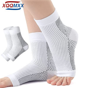 1Pair Neuropathy Socks Compression Ankle Brace Sleeve For Ankle SwellingPlantar FasciitisSprainNeuropathy - Compression Socks