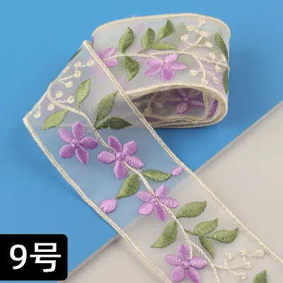 Vải Ren Nhiều Màu DIY Vải Ren Viền Ogeen Cho Quần Áo Bé Gái Vải Trang Trí Váy Viền Viền Ren Viền Viền Ren