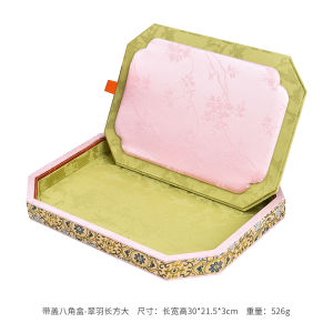 Zongmeida National Style Jewelry Octagonal Display Tray Necklace Bracelet Watch Pearl Show Plate Cultural Artifacts Showcase