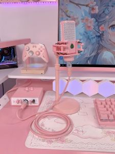 Desktop Microphone Stand Handheld Mic Universal Adjustable Height Heavy Duty Mic Stand Extendable Metal Holder for Audio Equipment