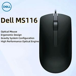 Original genuine DELLMS116t1 black cable mouse desktop notebook general office home