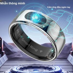 Nhẫn Thông Minh R08 Dành Cho Xiaomi Samsung Chống Nước 5ATM Theo Dõi Nhịp Tim & Oxy Máu Đèn Báo Thể Thao Điều Khiển Bằng Cử Chỉ Dành Cho Nam Và Nữ