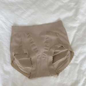 [3D Peach Hip] Tummy Control Hip Lifting Japanese Style Seamless Underwear Womens Mid Waist Antibacterial Crotch plus Size Briefs