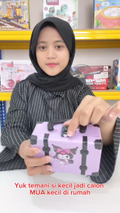 Mainan Anak BEAUTY MAKEUP PACKAGE 17PCS BAG Mainan Make Up Koper Kosmetik Set Lengkap Edukatif