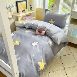 BEIPIN | Printed Cotton Student Dormitory Bedding Set 3 Pieces