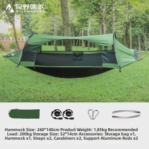 MUYECHAOGE | Anti Tipping Thickened Outdoor Hammock with Mosquito Net for Camping Double Person