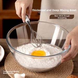 MIVOFIVO | Heat-Resistant Multipurpose Glass Bowl