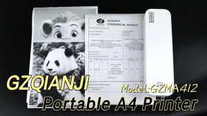 Wireless A4 Thermal Printer & Inkless Portable Photo Document Bluetooth Printing Tattoo Stencil Printer